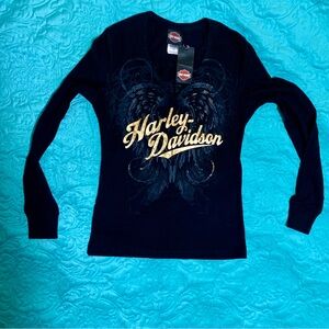 Harley-Davidson Black Tee new with tags Subtle Graphics size small to medium